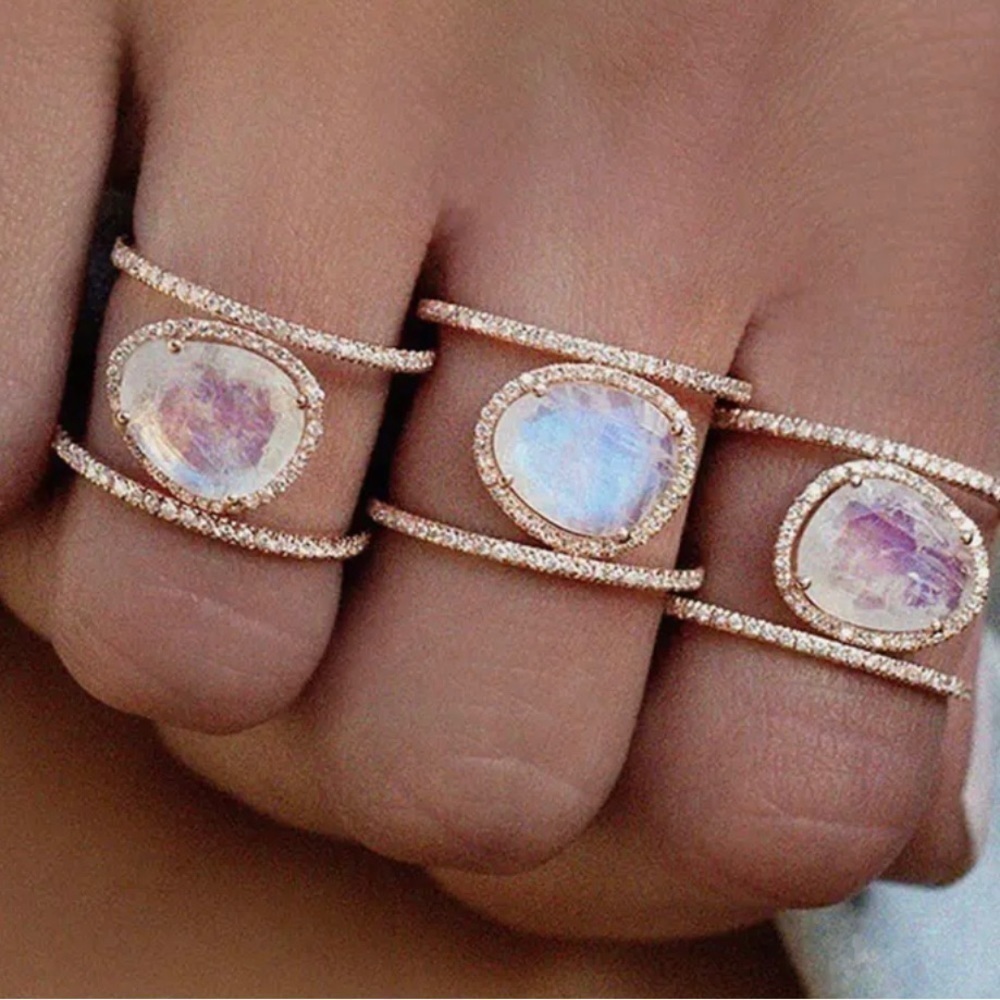 Sparkly Statement Ring - image 4